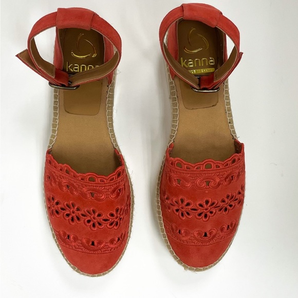Sundance kanna Platform Espadrille Sandal in Berry Pink, Euro size 40 (US 9) - Picture 4 of 13